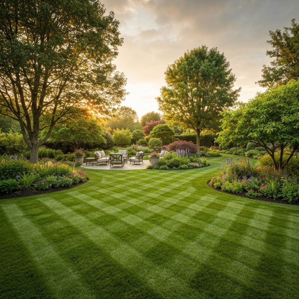 Beautiful landscaped garden
